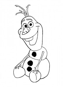 Dibujo Olaf2 - Todo Frozen