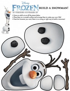 Recorta a  Olaf - Todo Frozen