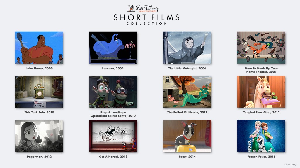 coleccion cortometrajes animación disney 