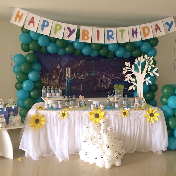 Decoracion Cumpleaños Frozen 